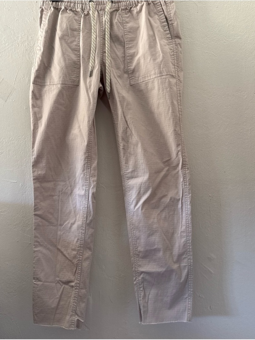 Vuori Ripstop Pants Women’s XS Khaki Hiking Outdoors Drawstring Pockets VW450